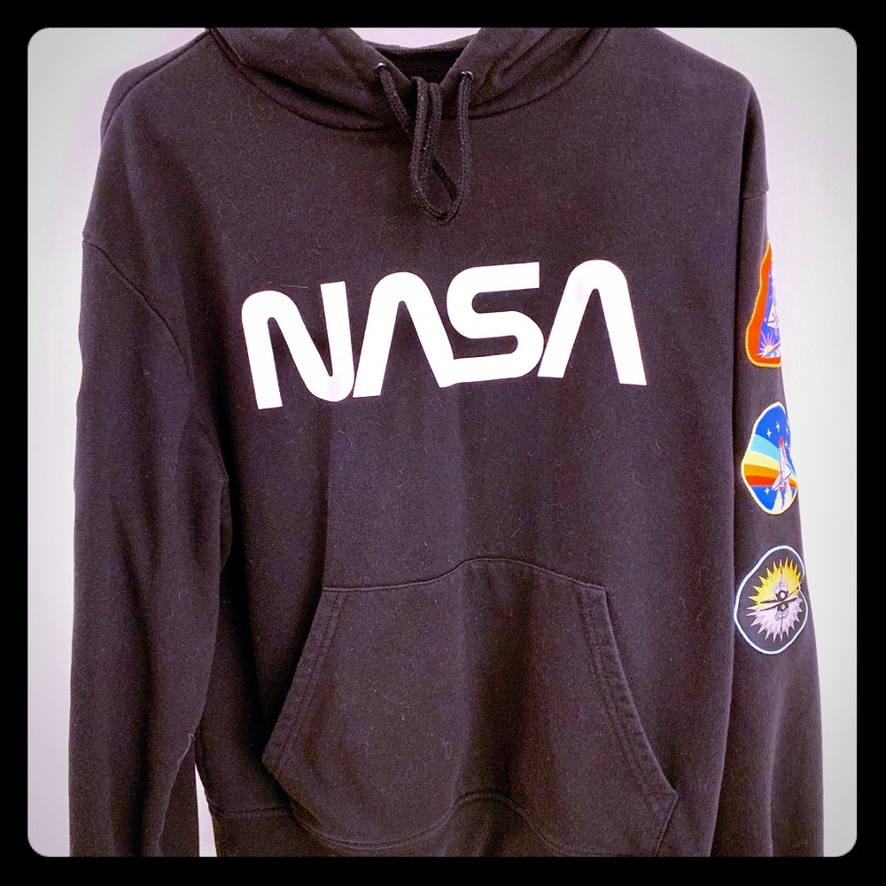 Hot! Unisex NASA Hoodie with Patches